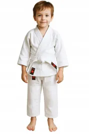 stroj-do-judo-110-cm-judoga-plecionka-kimono-judo-dla-dzieci-biale-z-pasem