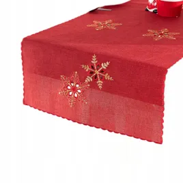 bieznik-swiateczny-40x140-cm-czerwony-z-haftem-platkow-sniegu-obrus-na-stol