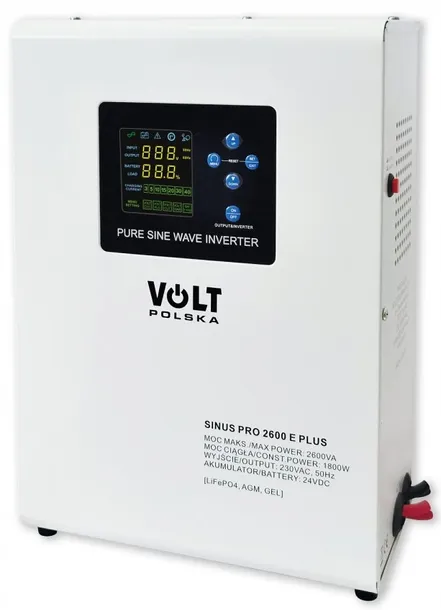 SINUS PRO 2600 E PLUS 24/230V (1800/2600W) ZASILACZ AWARYJNY 2600W 24V