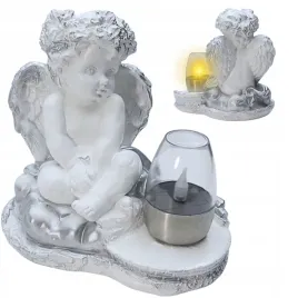 znicz-gipsowa-figurka-nagrobna-srebrny-aniol-aniolek-lampa-solarna-led-gips