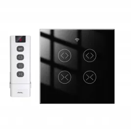 podwojny-sterownik-rolet-dotykowy-szklany-wlacznik-wifi-tuya-czarny-pilot