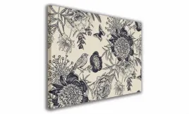 obraz-na-plotnie-012-czarne-kwiaty-100x70cm