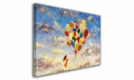 obraz-na-plotnie-023-dziewczynka-z-balonami-100x70cm