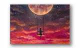 obraz-na-plotnie-032-hustawka-100x70cm-stan-nowy