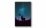 obraz-na-plotnie-036-jelen-noca-70x100cm-stan-nowy