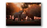 obraz-na-plotnie-092-slonie-100x70cm-stan-nowy