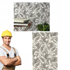 tapeta-dominic-liscie-brazowo-biala-winylowa-na-flizelinie-inspire-10m-x-53