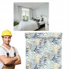 tapeta-liscie-bezowo-niebieska-winylowa-na-flizelinie-10m-x-53cm