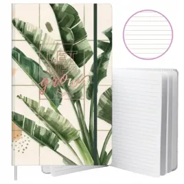 notatnik-zeszyt-planner-w-linie-liscie-bananowca-gumka-a5-80-kartek