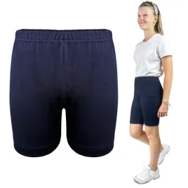 bawelniane-krotkie-legginsy-getry-dziewczece-164-cm-granatowe-spodenki