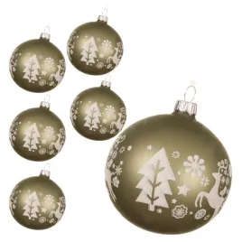 szklane-bombki-choinkowe-zielone-matowe-dekorowane-zdobione-6-szt-8-cm