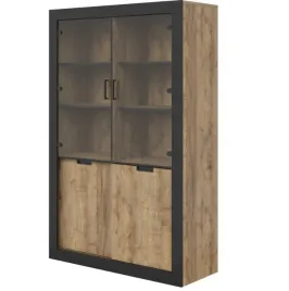 witryna-120cm-tudor-12-dab-samdal-czarny-hv