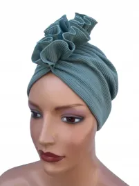 turban-damski-wiosenny-luba-aquamarine-z-falbanka-lekki-i-wygodny-z-bawelny