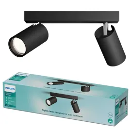 lampa-sufitowa-reflektor-2x-gu10-ip44-czarna-kosipo-philips