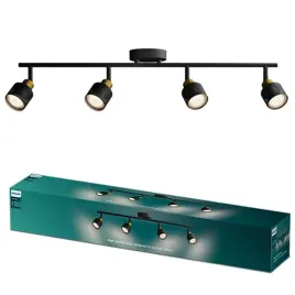 lampa-sufitowa-reflektor-4x-gu10-czarna-miedziana-niall-philips