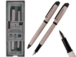 interdruk-academy-zestaw-pioro-wieczne-m-i-dlugopis-07-w-etui-niebieski