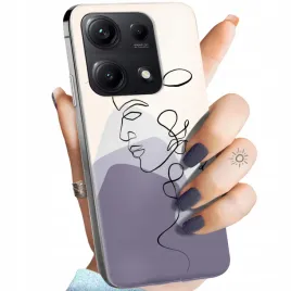 etui-do-xiaomi-redmi-note-14s-wzory-continuous-line-art-kreska-linie-case