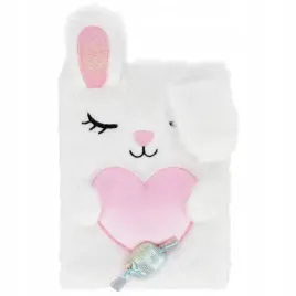pamietnik-pluszowy-zamykany-a5-80k-rabbit-heart-starpak-564711