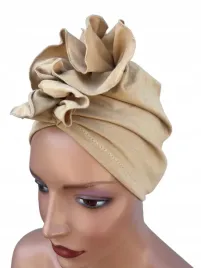 turban-luba-camel-modna-czapka-marszczona-bez-wzoru-takze-po-chemioterapii