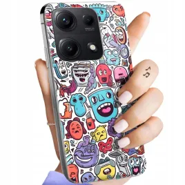 etui-do-xiaomi-redmi-note-14s-wzory-doodle-zwierzeta-potwory-rysunki-case