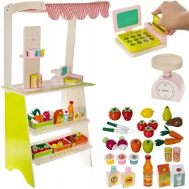 supermarket-sklep-stragan-dla-dzieci-drewniany-kasa-owoce-akcesoria-duzy