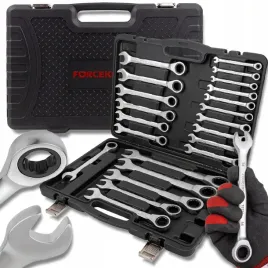 forcekraft-zestaw-kluczy-plasko-oczkowych-z-grzechotka-22-elementy-6-32mm