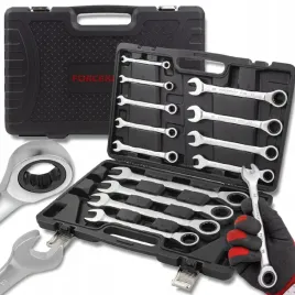 forcekraft-zestaw-kluczy-plasko-oczkowych-z-grzechotka-13-elementow-8-32mm