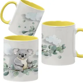 kubek-ceramiczny-330-ml-zolty-rozne-zwierzaki-urocze-zwierzeta-wzory