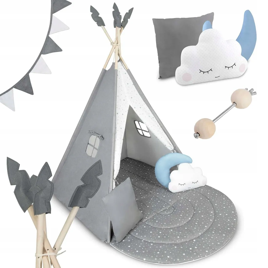 namiot-tipi-dla-dzieci-szary