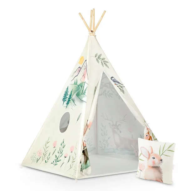 namiot-tipi-dla-dzieci-bezowe-stan-nowy-rodzaj-iglo-wigwamy