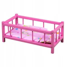 lozeczko-drewniane-dla-lalek-z-posciela-w-pudelku-produkt-polski