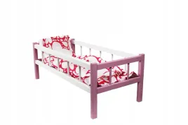 lozeczko-drewniane-duze-kolorowe-dla-lalek-z-posciela-produkt-polski