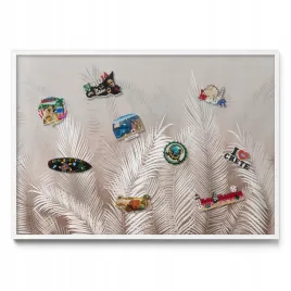 magnetyczna-tablica-panel-na-magnesy-z-wakacji-naturalne-boho-liscie-100x70