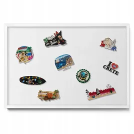 magnetyczna-tablica-na-pamiatki-z-podrozy-z-magnesami-kolor-bialy-60x40