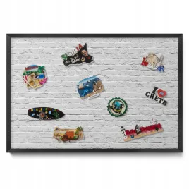 tablica-magnetyczna-na-magnesy-z-wakacji-ceglana-sciana-jasny-mur-60x40