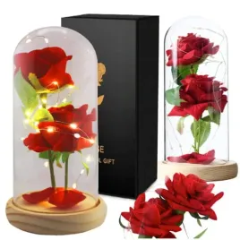 wieczna-roza-kwiat-w-szkle-w-kopule-na-prezent-lampkami-led-w-pudelku