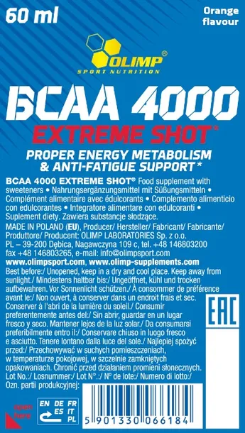 olimp-bcaa-4000-extreme-shot-80ml-pomarancza-smak-pomaranczowy