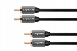 kabel-krugerandmatz-km0305-2x-rca-cinch-2x-rca-cinch-18-m