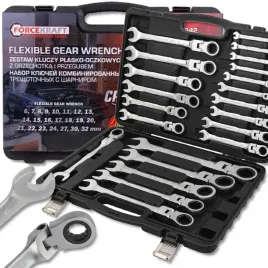 forcekraft-zestaw-kluczy-plasko-oczkowych-z-grzechotka-13-elementow-8-32mm
