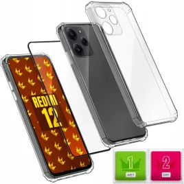 etui-do-xiaomi-redmi-12-4g-5g-pancerne-przezroczyste-ochronne-szklo