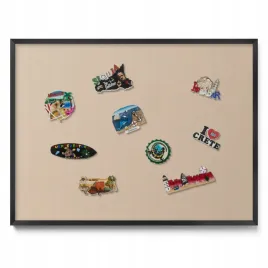 tablica-magnetyczna-panel-w-czarnej-ramie-na-magnesy-na-sciane-bezowa-80x60