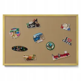 magnetyczna-tablica-na-pamiatki-z-podrozy-z-magnesami-ciemnozolta-60x40