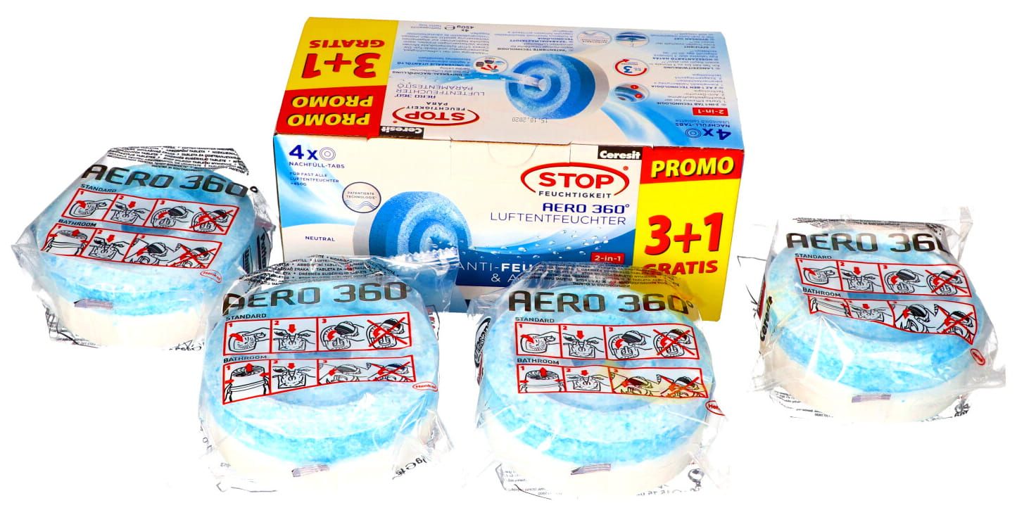 Promocja Ceresit Aero 360 Pochłaniacz Stop Wilgoci Wkłady X 4 wyprzedaż przecena