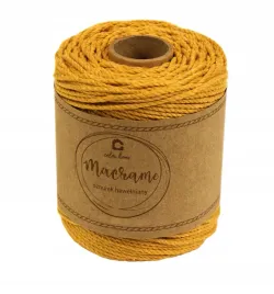 sznurek-bawelniany-rekodzielo-makrama-skrecany-3ply-2mm-100m-musztarda