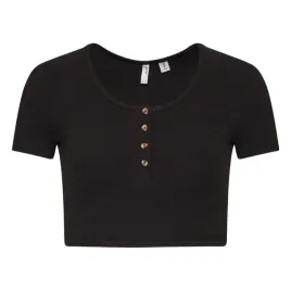 koszulka-damska-guess-top-czarny-z-guzikami