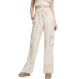 spodnie-damskie-guess-materialowe-satynowe-cargo