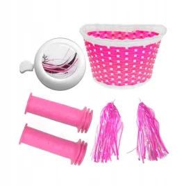 koszyk-rozowy-dzwonek-ozdoba-zestaw-rowerowy-ksiezniczki-dla-dziewczynki