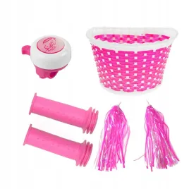 koszyk-rozowy-dzwonek-ozdoba-zestaw-rowerowy-ksiezniczki-dla-dziewczynki