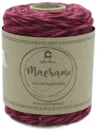 colorhome-sznurek-eco-bawelniany-makrama-skrecany-2mm-100m-rozowy-folk
