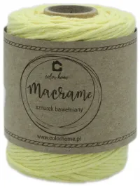 colorhome-sznurek-eco-bawelniany-makrama-skrecany-2mm-100m-zolty-forsycja